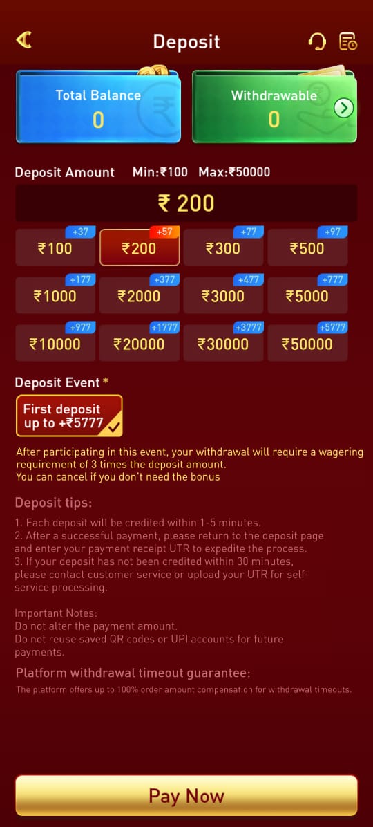 GG9 Game App deposit options for fast balance add